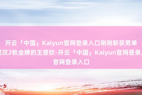 开云「中国」Kaiyun官网登录入口刚刚斩获男单、混双2枚金牌的王楚钦-开云「中国」Kaiyun官网登录入口