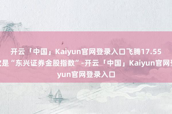 开云「中国」Kaiyun官网登录入口飞腾17.55%；其次是“东兴证券金股指数”-开云「中国」Kaiyun官网登录入口