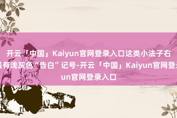 开云「中国」Kaiyun官网登录入口这类小法子右上角虽有浅灰色“告白”记号-开云「中国」Kaiyun官网登录入口