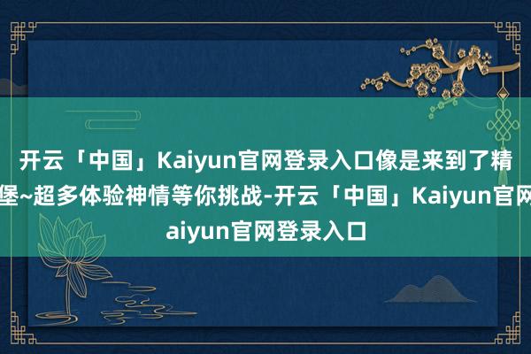 开云「中国」Kaiyun官网登录入口像是来到了精灵们的城堡~超多体验神情等你挑战-开云「中国」Kaiyun官网登录入口