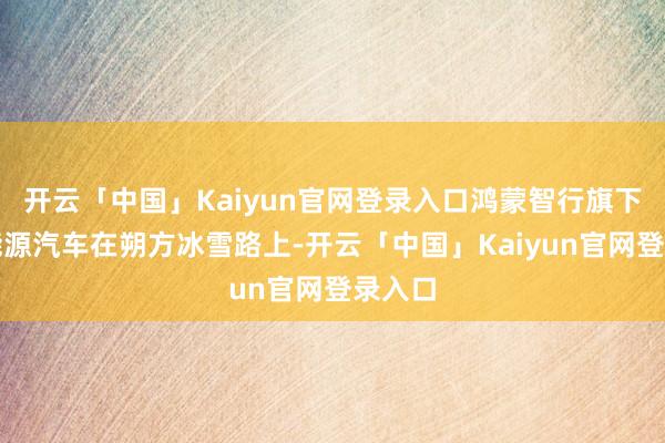 开云「中国」Kaiyun官网登录入口鸿蒙智行旗下的新能源汽车在朔方冰雪路上-开云「中国」Kaiyun官网登录入口
