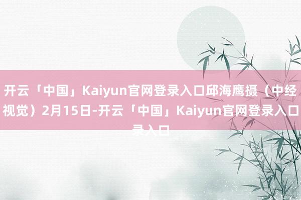 开云「中国」Kaiyun官网登录入口 邱海鹰摄(中经视觉)  2月15日-开云「中国」Kaiyun官网登录入口