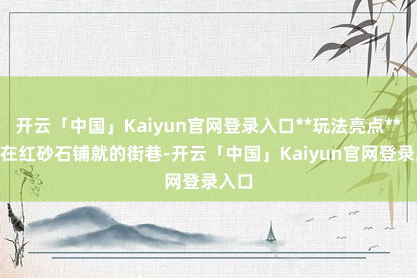 开云「中国」Kaiyun官网登录入口**玩法亮点**- 走在红砂石铺就的街巷-开云「中国」Kaiyun官网登录入口